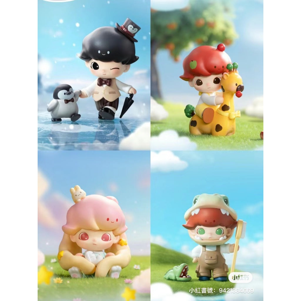 快速預購 ⚡ Dimoo 動物王國 確認款 小猴撈月 公仔 泡泡瑪特 pop mart 盲盒 溫暖北極熊 小熊奶爸 隱藏