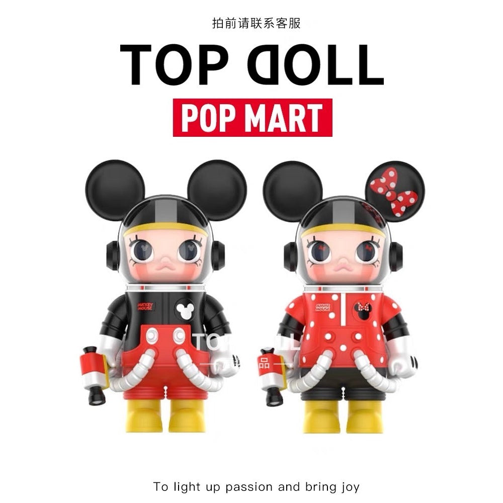 快速預購 ✅ Molly 米奇 米妮 100% 吊卡 迪士尼 聯名 宇航員 手辦 公仔 泡泡瑪特 popmart 茉莉