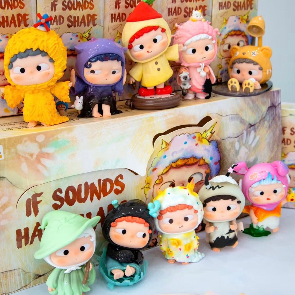 快速預購 ✅ 哦崽 OZAI 如果聲音也有形狀 確認款 黑玩 盲盒 公仔 heyone 隱藏 心跳的聲音 失落的聲音