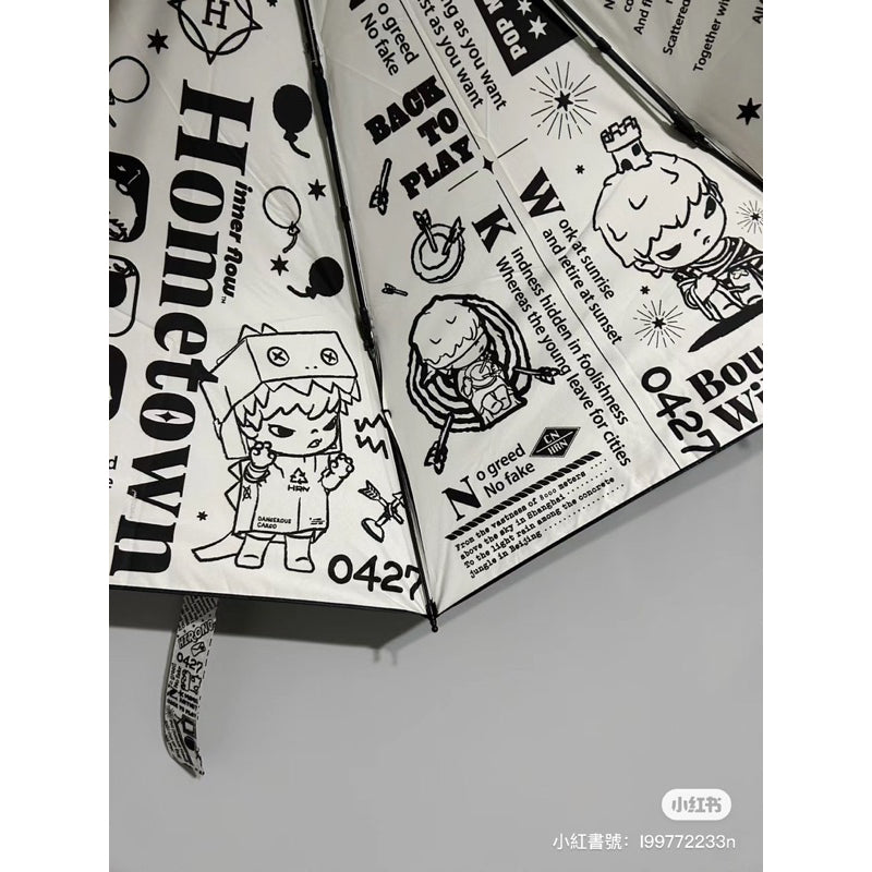 快速預購 ✅ 小野 Hirono 晴雨傘 泡泡瑪特 劇場系列 贈品 劇場系列 週邊 折疊傘 雨傘 晴雨傘 默劇 系列