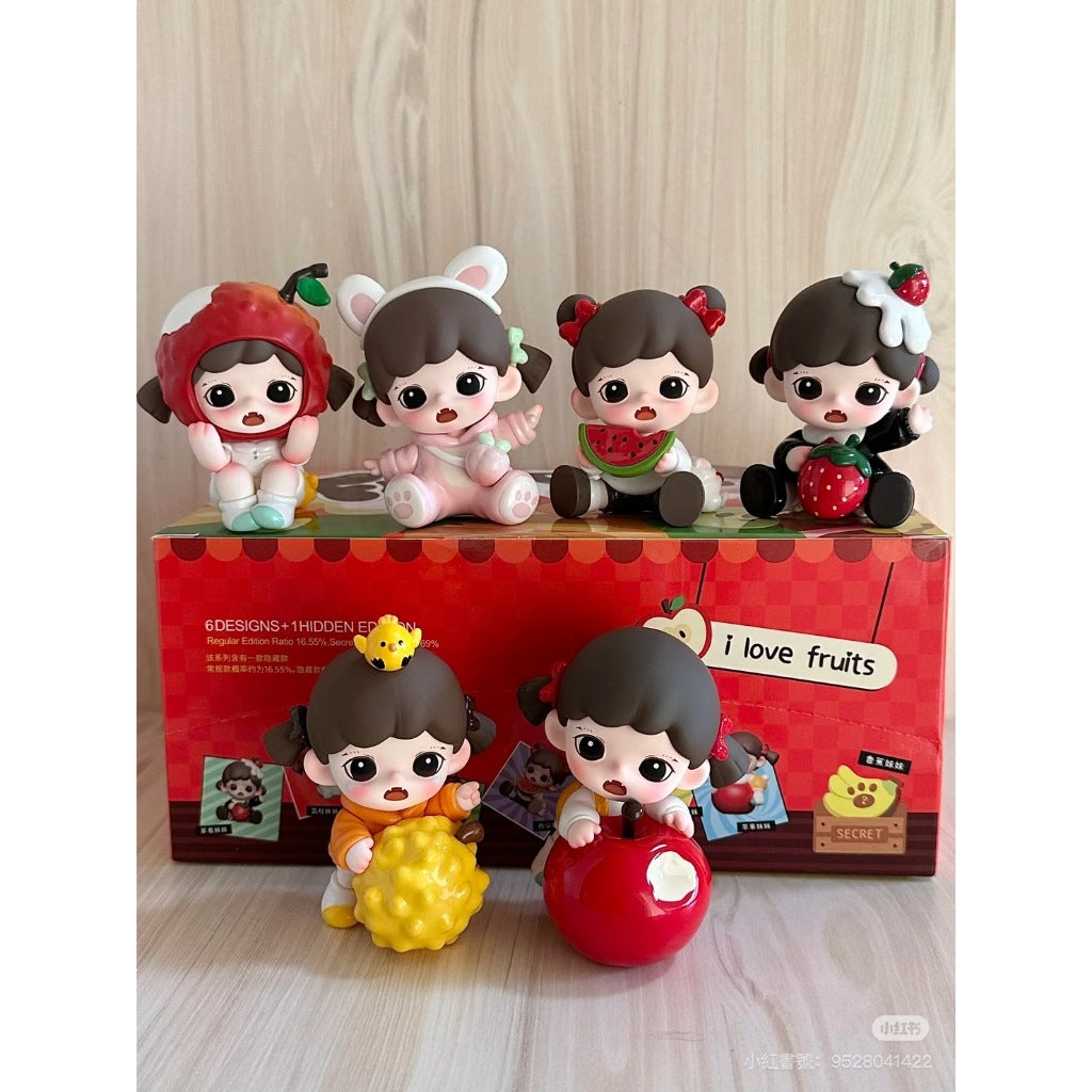 快速預購✅ Zoraa 我愛吃果果 系列 確認款 隱藏 TNT 蜜桃妹妹 盲盒 公仔 香蕉妹妹 禮物 水果 蘋果妹妹