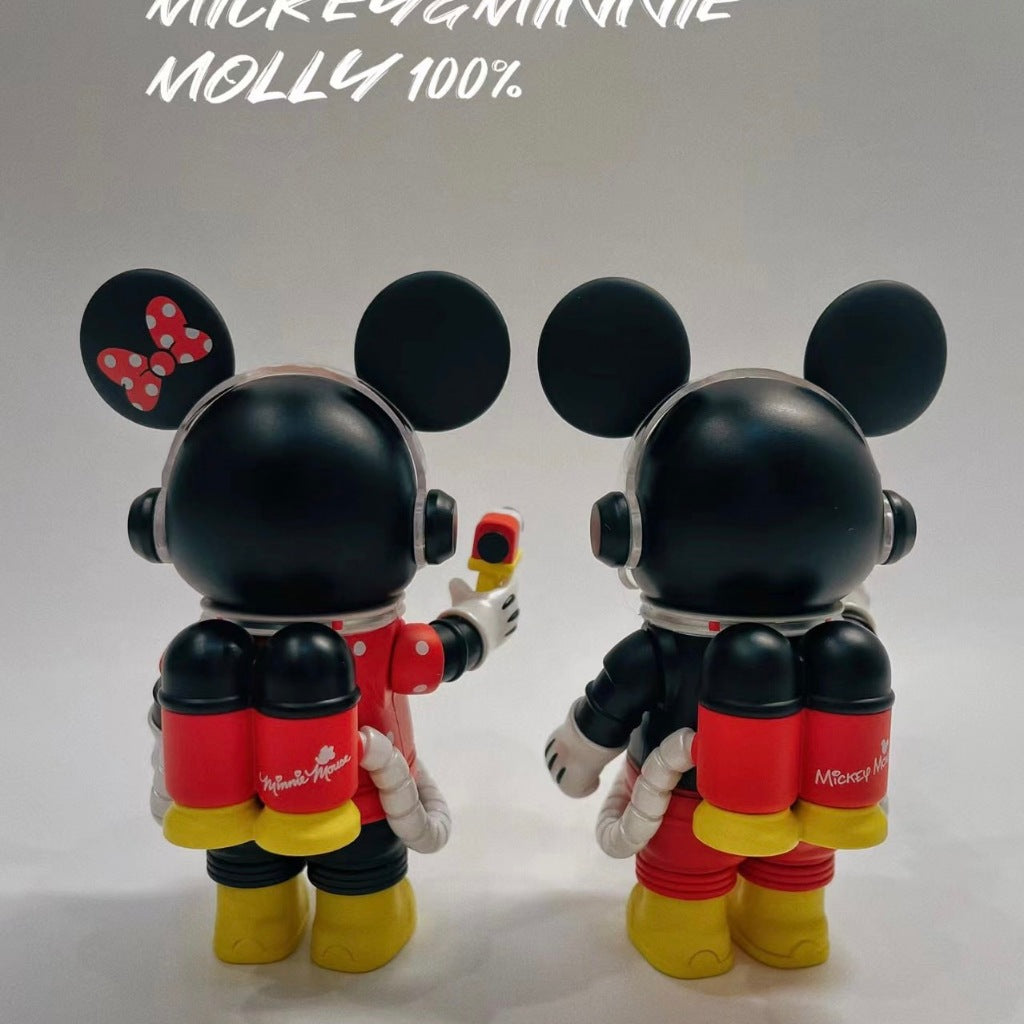 快速預購 ✅ Molly 米奇 米妮 100% 吊卡 迪士尼 聯名 宇航員 手辦 公仔 泡泡瑪特 popmart 茉莉