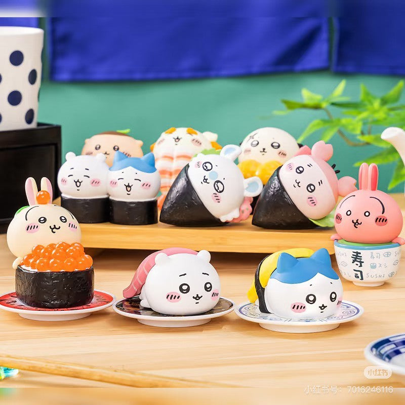 快速預購 🔥 吉伊卡哇 壽司系列 Miniso 確認款 盲盒 掛件 名創優品 烏薩奇 小八 手捲 chiikawa 公仔