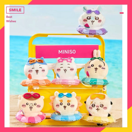 快速預購🔥 吉伊卡哇 泳圈掛件 夏日季 Miniso 毛絨公仔 名創優品 烏薩奇 小八 chiikawa 雨衣 吊飾