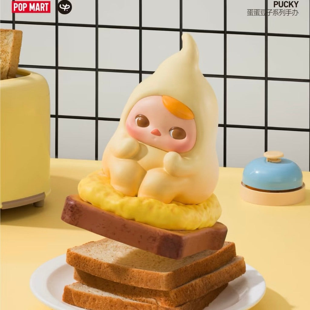 快速預購 ✅ Pucky 蛋蛋豆子 確認款 泡泡瑪特 畢奇 popmart 公仔 盲盒 隱藏款 端盒 太陽蛋 小雞廚師