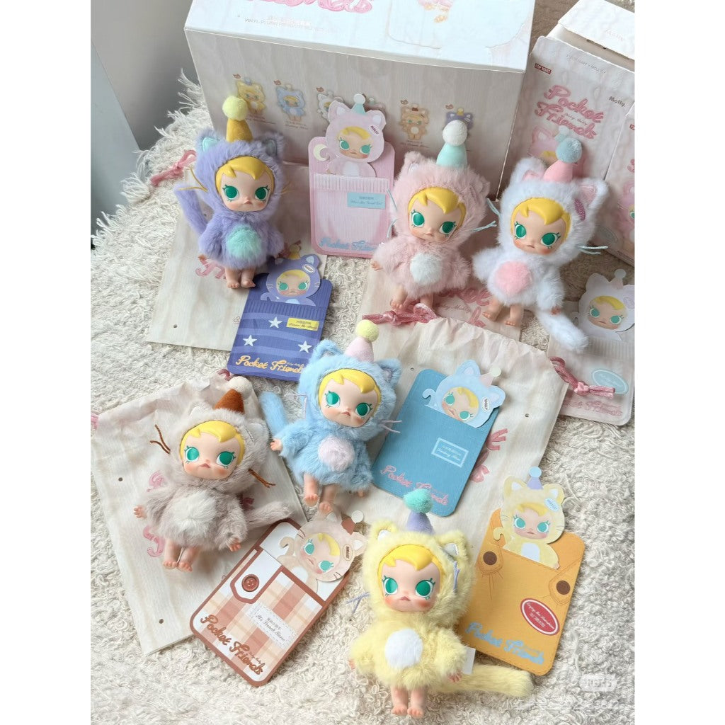快速預購 ✅ Molly 口袋朋友 確認款 搪膠毛絨掛件 泡泡瑪特 茉莉 公仔 隱藏 popmart 吊飾 毛絨娃娃