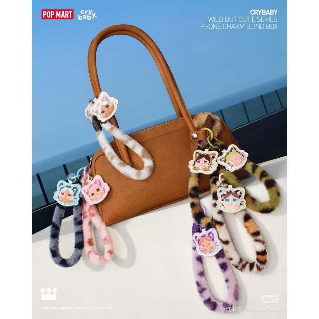 快速預購🔥 哭娃 豹豹貓貓 確認款 搪膠毛絨 Crybaby 盲盒 手機掛鍊 掛件 泡泡瑪特 公仔 毛絨公仔 娃娃吊飾