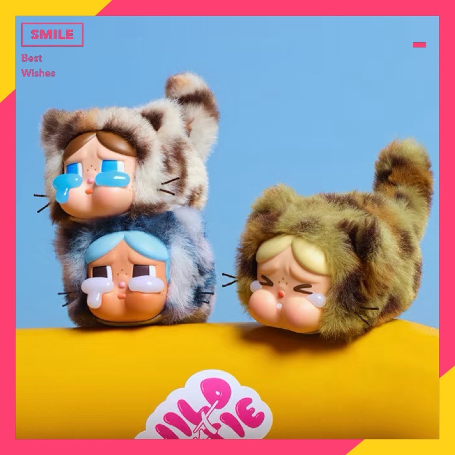 快速預購🔥 哭娃 豹豹貓貓 確認款 搪膠毛絨 Crybaby 盲盒 手機掛鍊 掛件 泡泡瑪特 公仔 毛絨公仔 娃娃吊飾