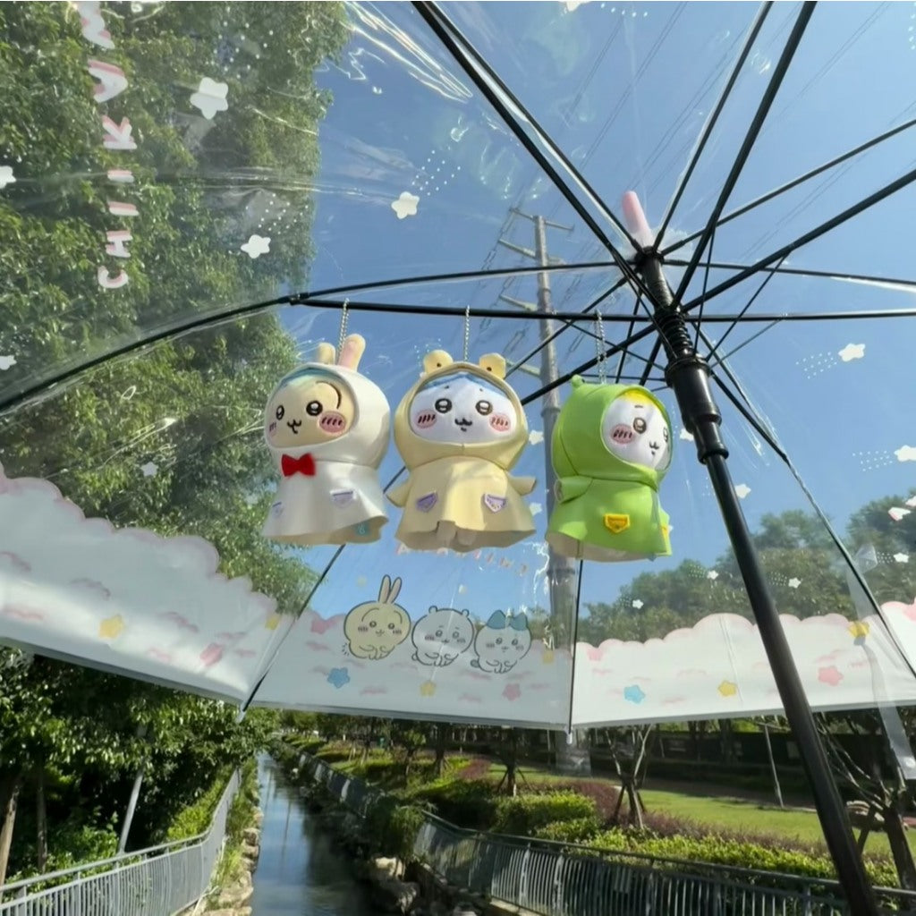 快速預購🔥 吉伊卡哇 雨衣掛件 夏日季 Miniso 毛絨公仔 名創優品 烏薩奇 小八 chiikawa 泳圈 吊飾