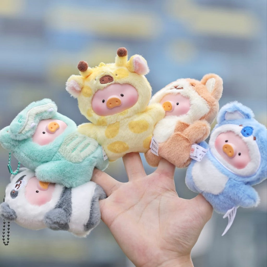 快速預購 ⚡ Lulu豬 森林劇場 膠臉指偶掛件 確認款 隱藏 公仔 52toys 長頸鹿 娃娃 吊飾 水獺 動物派對