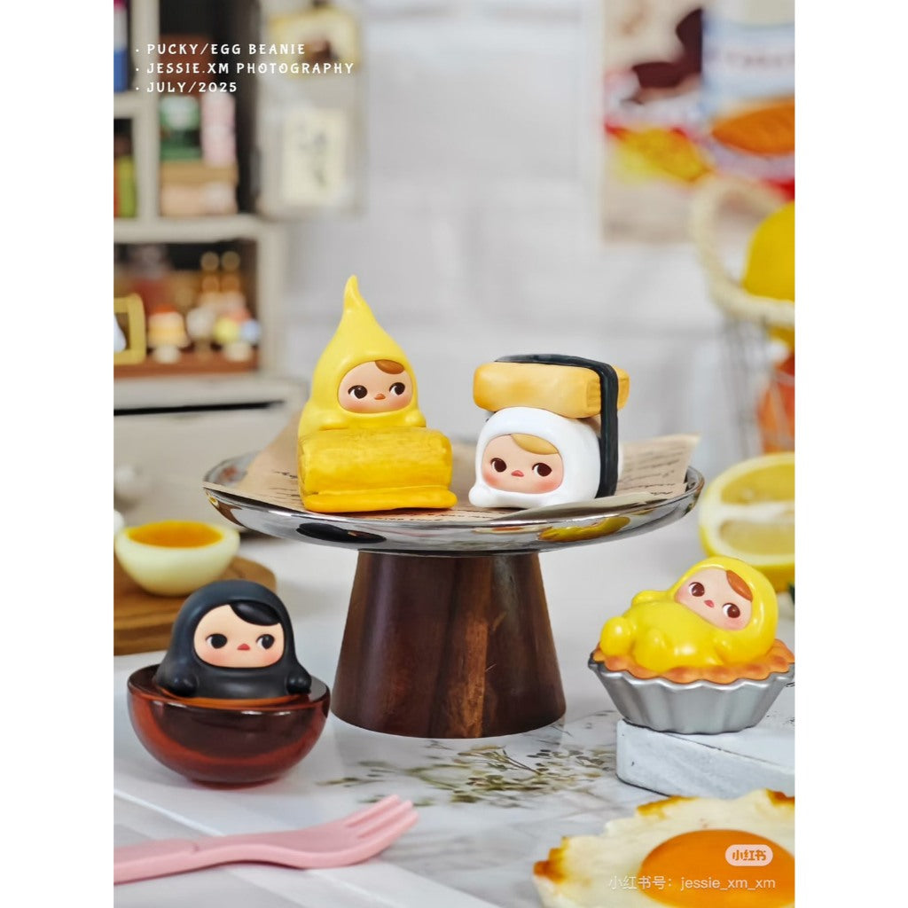 快速預購 ✅ Pucky 蛋蛋豆子 確認款 泡泡瑪特 畢奇 popmart 公仔 盲盒 隱藏款 端盒 太陽蛋 小雞廚師