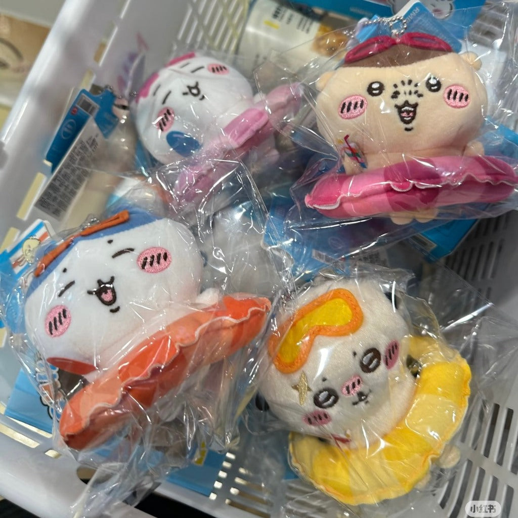 快速預購🔥 吉伊卡哇 泳圈掛件 夏日季 Miniso 毛絨公仔 名創優品 烏薩奇 小八 chiikawa 雨衣 吊飾