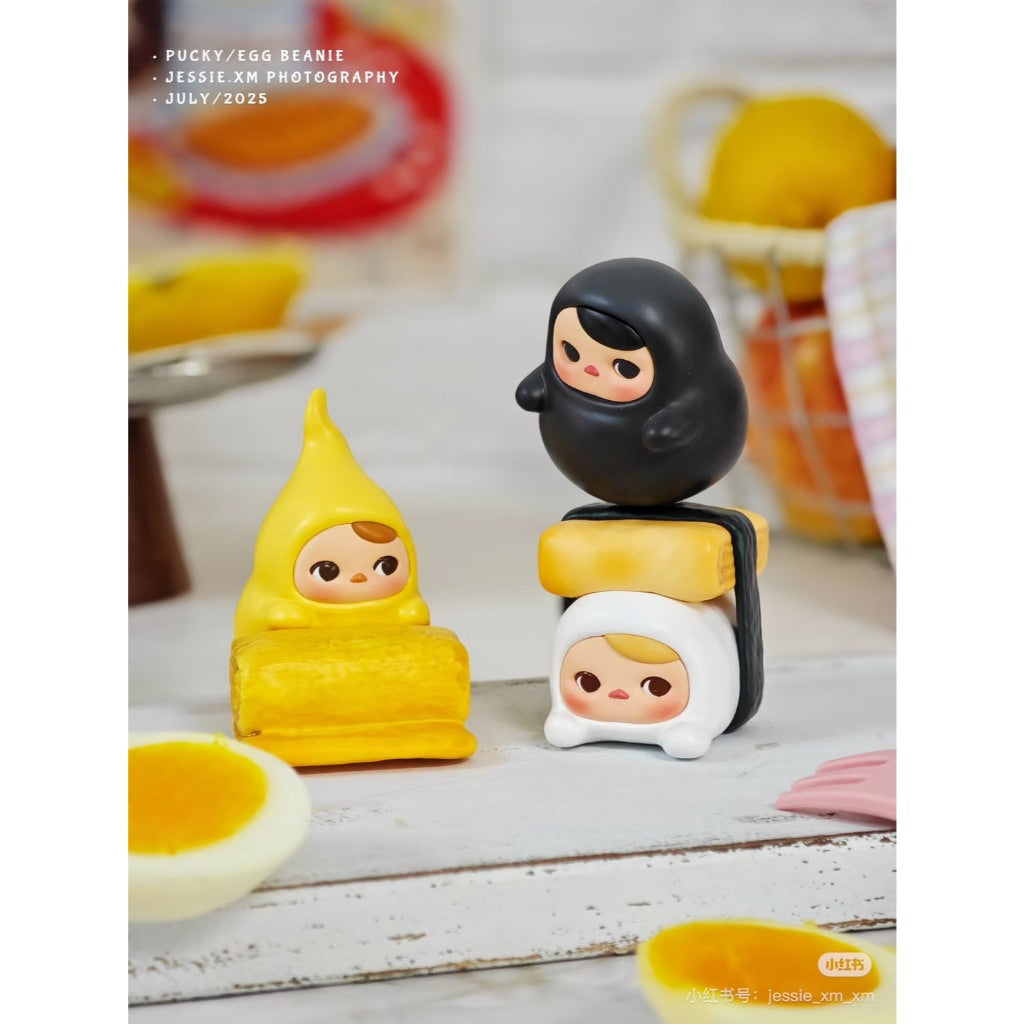快速預購 ✅ Pucky 蛋蛋豆子 確認款 泡泡瑪特 畢奇 popmart 公仔 盲盒 隱藏款 端盒 太陽蛋 小雞廚師