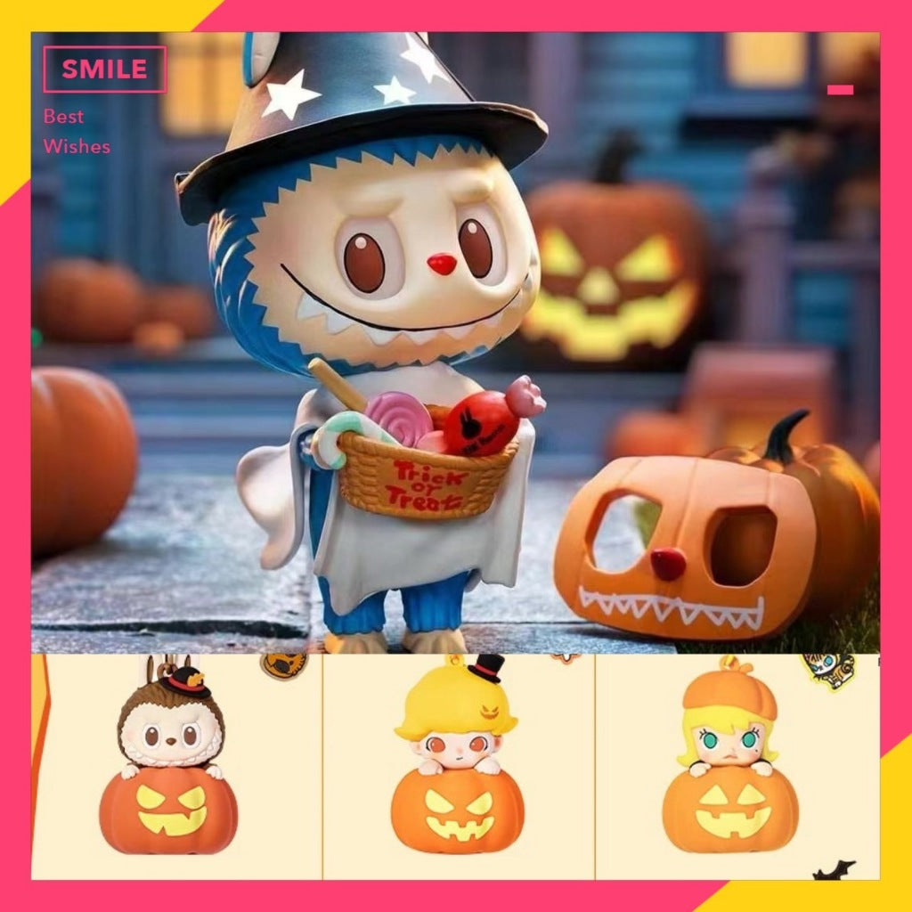 快速預購 ✅ Labubu 搗蛋鬼 吊卡 南瓜發光掛件 dimoo molly 萬聖派對 公仔 吊飾 泡泡瑪特 禮物