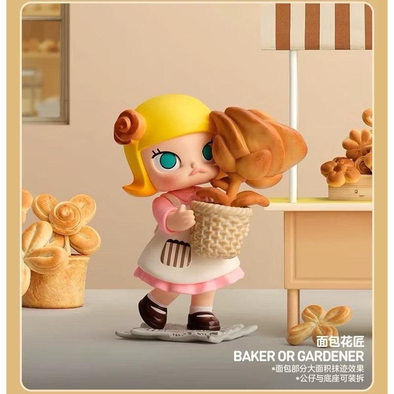 快速預購 🔥 Molly 麵包腦袋 茉莉 公仔 盲盒 確認款 隱藏 鬆軟麵包鞋 鱷魚先動的口 泡泡瑪特 popmart