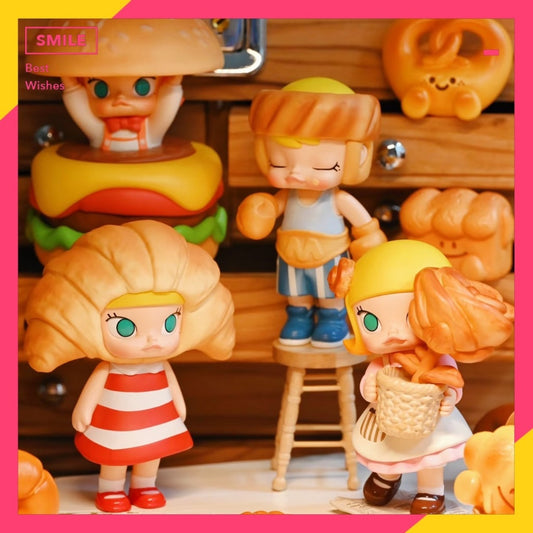 快速預購 🔥 Molly 麵包腦袋 茉莉 公仔 盲盒 確認款 隱藏 鬆軟麵包鞋 鱷魚先動的口 泡泡瑪特 popmart