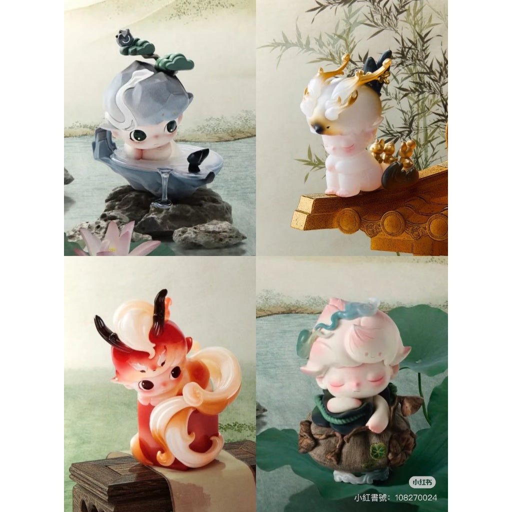 快速預購 ✅ Dimoo 一盞風月 確認款 泡泡瑪特 popmart 公仔 屋脊神獸 瑞獸印章 靈芝如意 隱藏 吟醉