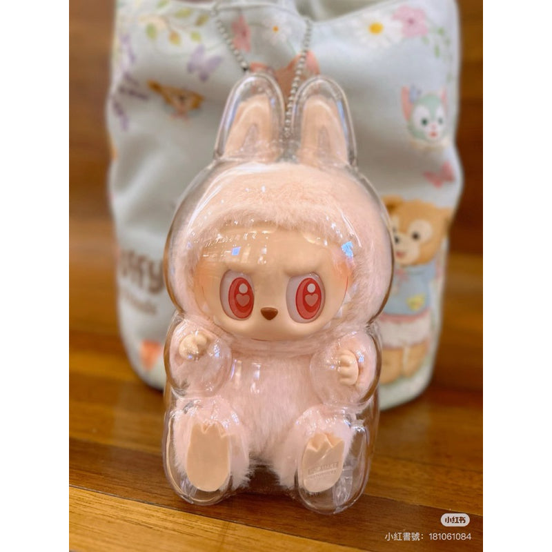台灣現貨 ✅ Labubu 坐坐派對 保護殼 掛件 收納殼 確認款 甜滋滋 眼巴巴 毛絨掛件 娃娃吊飾 公仔 泡泡瑪特