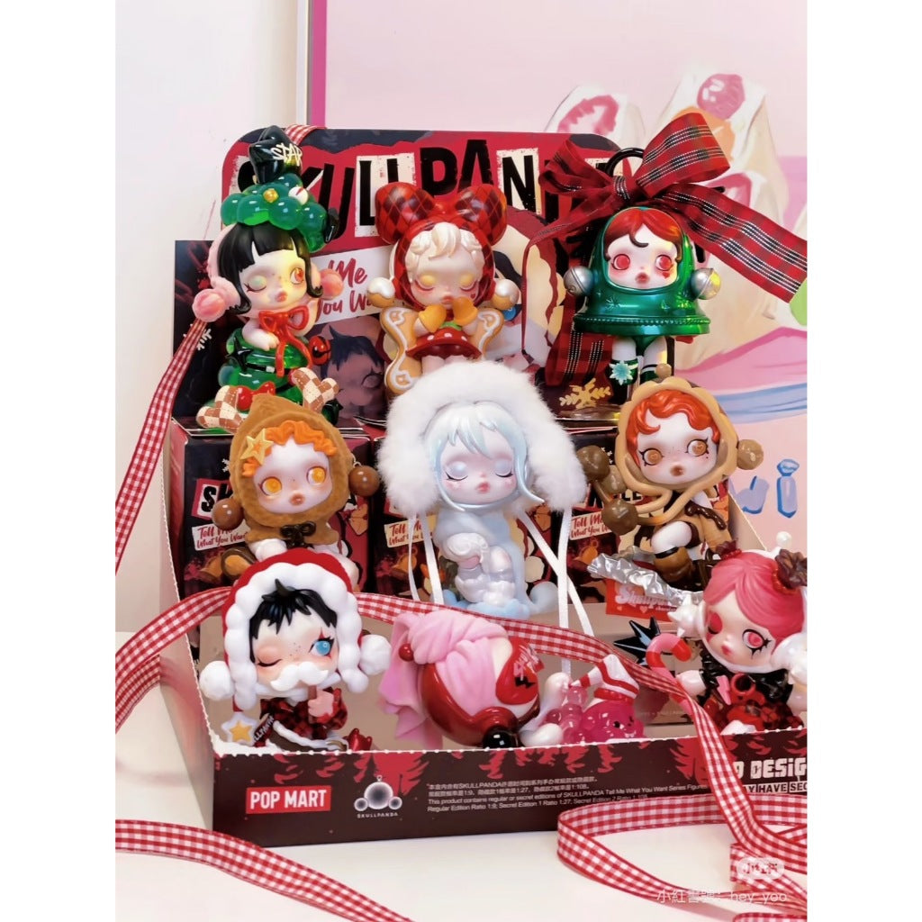 快速預購 ✅  Skullpanda 許願時間到 確認款 盲盒 盒玩 聖誕 隱藏 公仔 泡泡瑪特 願望頌歌 雪地詩人