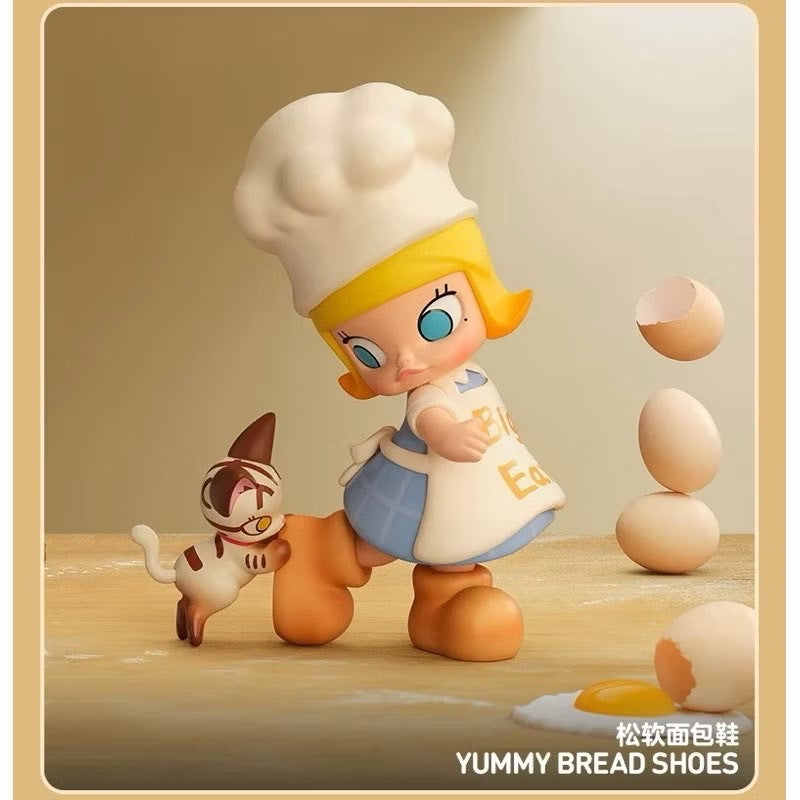 快速預購 🔥 Molly 麵包腦袋 茉莉 公仔 盲盒 確認款 隱藏 鬆軟麵包鞋 鱷魚先動的口 泡泡瑪特 popmart