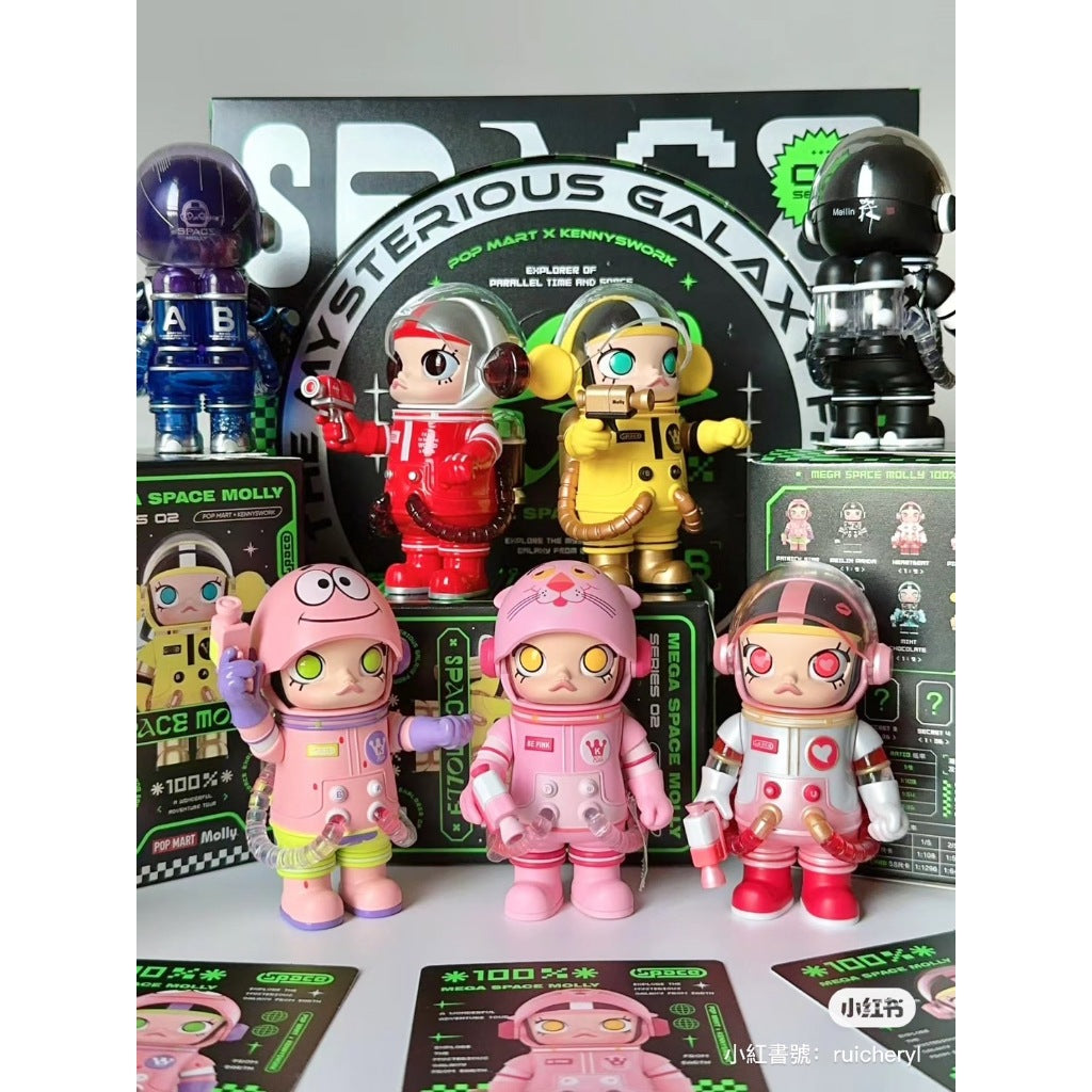 隱藏超優惠 ✅ Molly 100% 二代 泡泡瑪特 Pop mart  MEGA SPACE 100% 確認款 宇航員