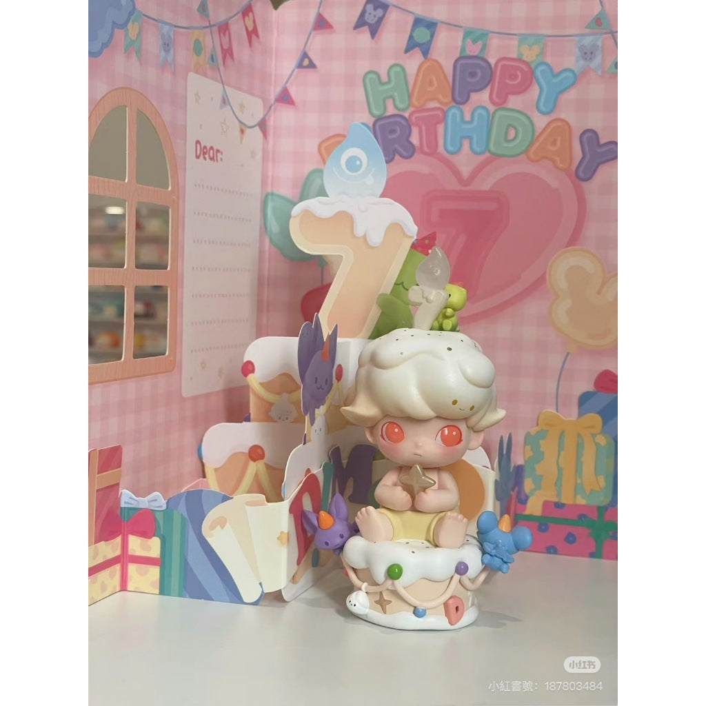 快速預購 ✅ Dimoo 七週年吊卡 生日吊卡 七週年 生日手辦 泡泡瑪特 popmart 公仔 盲盒 禮盒 週年吊卡