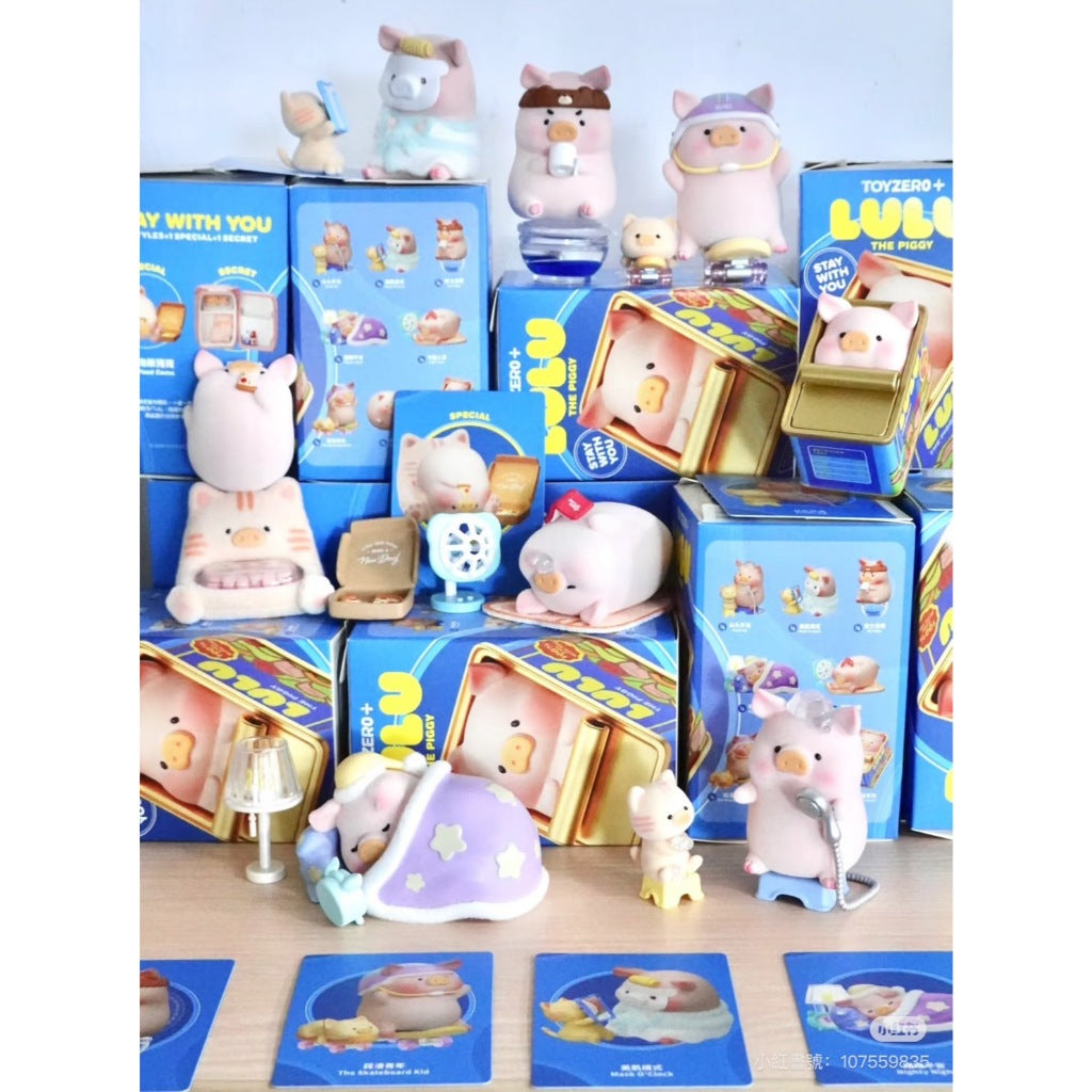 快速預購 ✅ Lulu豬 宅豬相伴 確認款 罐頭豬 52toys 公仔 盲盒 擺件 開罐有肉 不倒翁豬 飽脹豬豬 隱藏