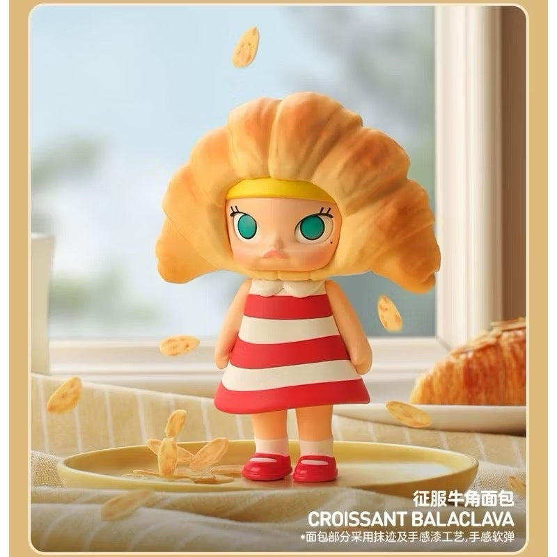 快速預購 🔥 Molly 麵包腦袋 茉莉 公仔 盲盒 確認款 隱藏 鬆軟麵包鞋 鱷魚先動的口 泡泡瑪特 popmart