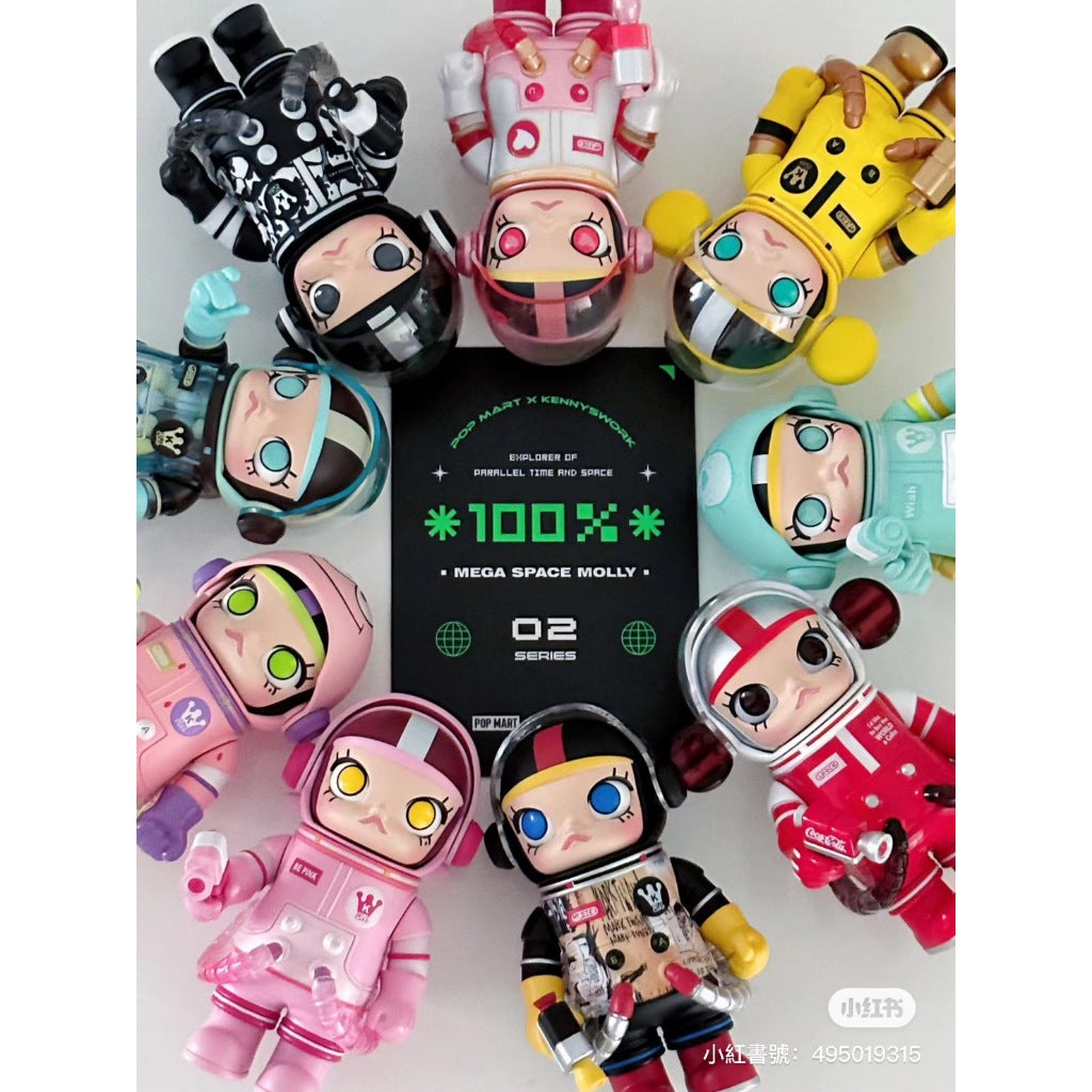 隱藏超優惠 ✅ Molly 100% 二代 泡泡瑪特 Pop mart  MEGA SPACE 100% 確認款 宇航員