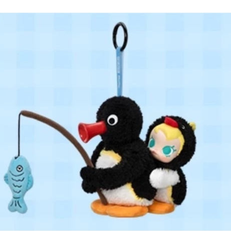 快速預購 🔥 Baby Molly × PINGU 快樂垂釣 搪膠掛件 毛絨娃娃 掛飾 企鵝 茉莉 公仔 盲盒 確認款