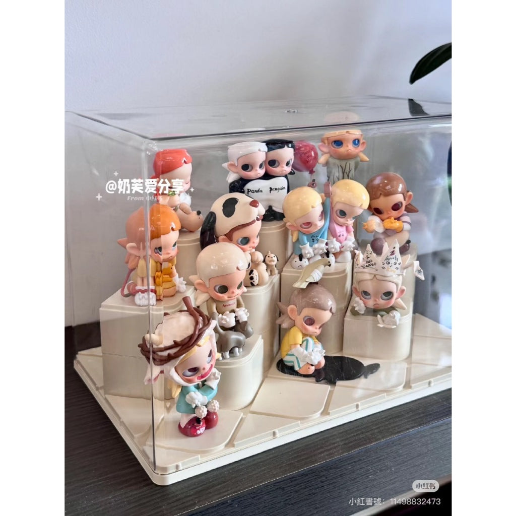 特價優惠中 🔥 積木展示盒 免組裝 收納盒 公仔展示盒 泡泡瑪特 popmart 壓克力盒 收藏盒 展示櫃 可堆疊