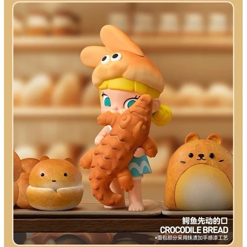 快速預購 🔥 Molly 麵包腦袋 茉莉 公仔 盲盒 確認款 隱藏 鬆軟麵包鞋 鱷魚先動的口 泡泡瑪特 popmart