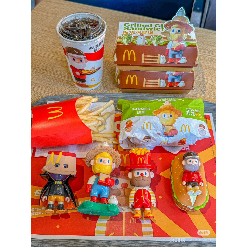 快速預購 ✅ BOB 麥麥農場 麥當勞聯名 farmer bob 男友 公仔 盲盒 吊卡 雞仔密友 板燒堡寶 搗蛋爵士