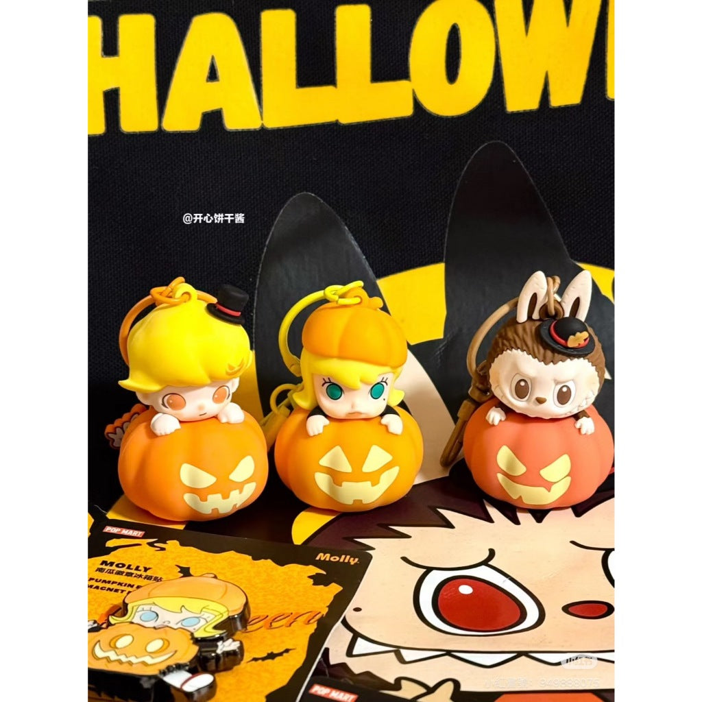 快速預購 ✅ Labubu 搗蛋鬼 吊卡 南瓜發光掛件 dimoo molly 萬聖派對 公仔 吊飾 泡泡瑪特 禮物