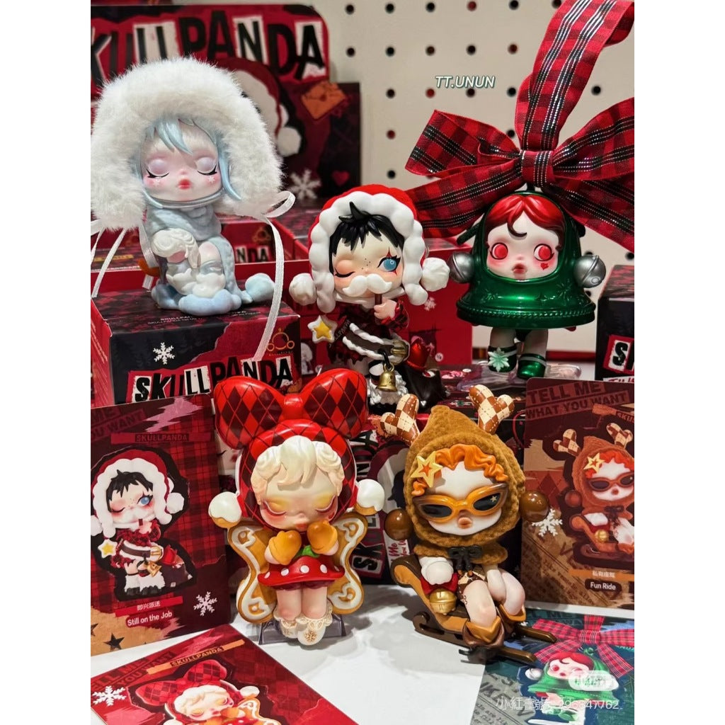 快速預購 ✅  Skullpanda 許願時間到 確認款 盲盒 盒玩 聖誕 隱藏 公仔 泡泡瑪特 願望頌歌 雪地詩人