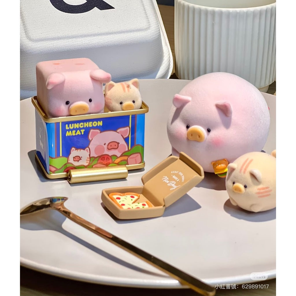 快速預購 ✅ Lulu豬 宅豬相伴 確認款 罐頭豬 52toys 公仔 盲盒 擺件 開罐有肉 不倒翁豬 飽脹豬豬 隱藏