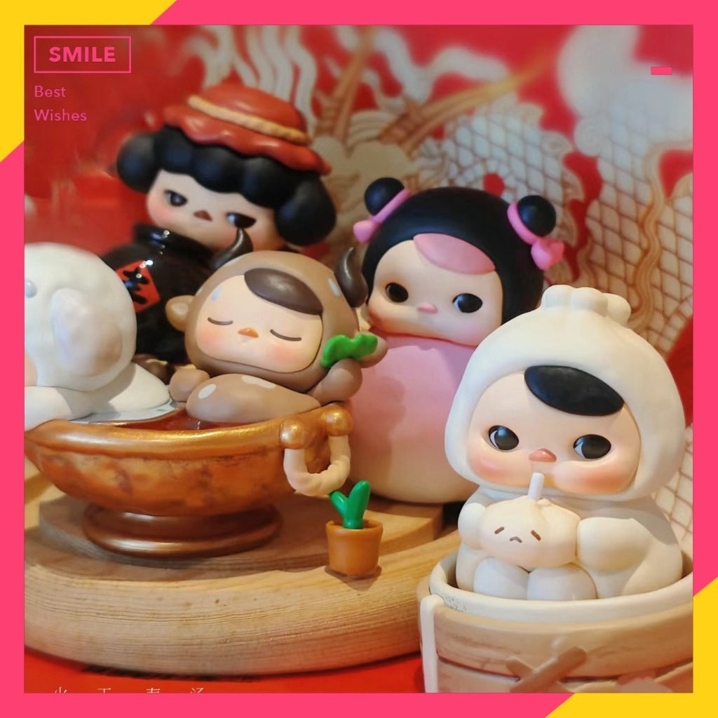 快速預購 ✅ Pucky 美食大酒樓 確認款 手辦 火鍋 湯包 泡泡瑪特 popmart 公仔 畢奇 烤鴨 隱藏 煲仔飯