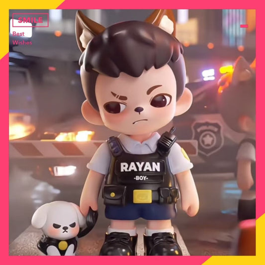 快速預購 ✅ Rayan 特警小狼 吊卡 TNT space 手辦 盲盒 公仔 擺件 萊恩 特警