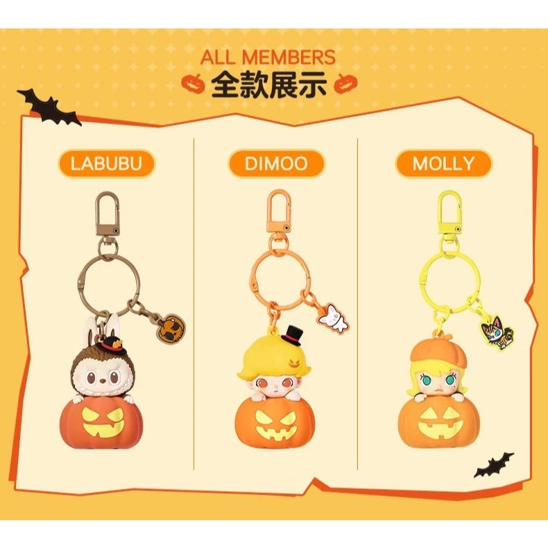 快速預購 ✅ Labubu 搗蛋鬼 吊卡 南瓜發光掛件 dimoo molly 萬聖派對 公仔 吊飾 泡泡瑪特 禮物