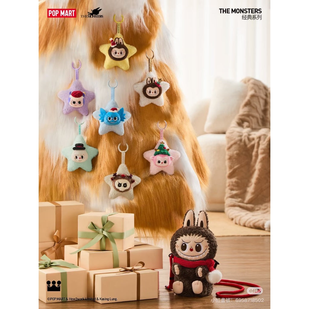 快速預購 ✅ Labubu 閃閃毛絨掛件 聖誕 毛絨掛飾 拉布布 tycoco 公仔 吊飾 泡泡瑪特 發光吊飾 聖誕裝飾