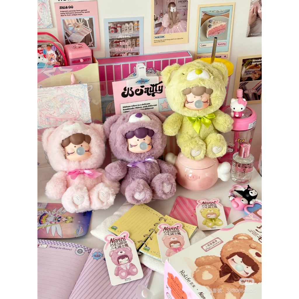 快速預購 ✅ Nanci 巧克力繽紛小熊 公仔 毛絨娃娃 搪膠掛件 掛飾 盲盒 若來 ROLIFE 確認款 隱藏 囡茜
