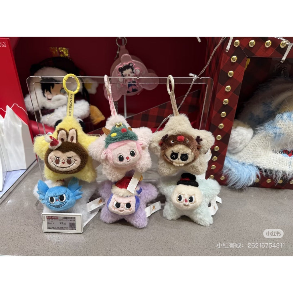 快速預購 ✅ Labubu 閃閃毛絨掛件 聖誕 毛絨掛飾 拉布布 tycoco 公仔 吊飾 泡泡瑪特 發光吊飾 聖誕裝飾