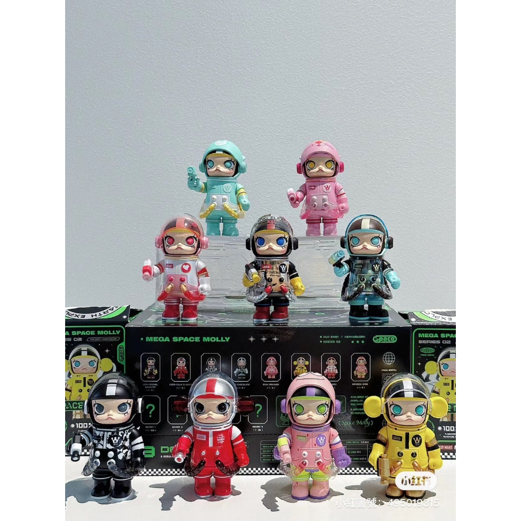 隱藏超優惠 ✅ Molly 100% 二代 泡泡瑪特 Pop mart  MEGA SPACE 100% 確認款 宇航員