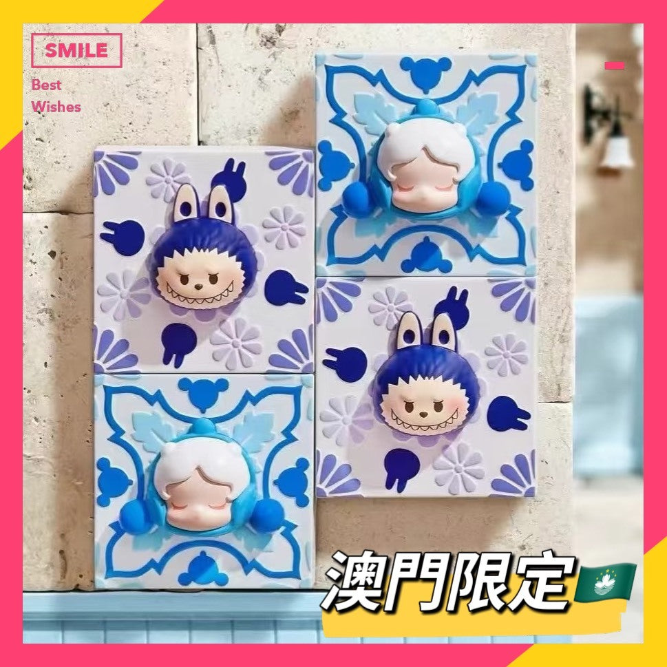 快速預購 ✅ 澳門限定 經典花磚萌粒 泡泡萌粒 pop bean 冰箱貼  泡泡瑪特 Labubu Skullpanda