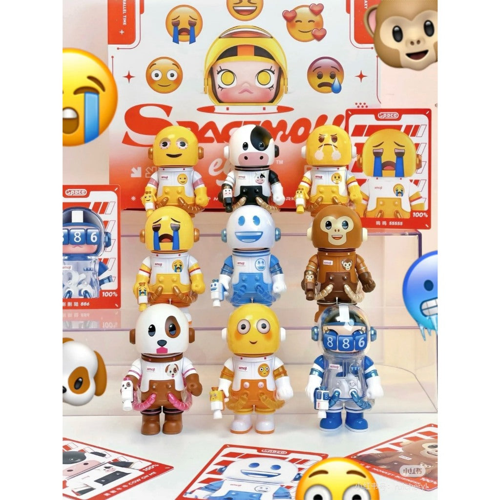 快速預購 ⚡ Molly 100% emoji 四代 泡泡瑪特 Pop mart MEGA SPACE 確認款 公仔