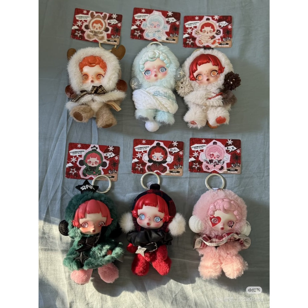 快速預購🔥 Skullpanda 冬季樂章 毛絨搪膠掛件 泡泡瑪特 popmart 吊卡 禮物 娃娃 吊飾 冬日樂章