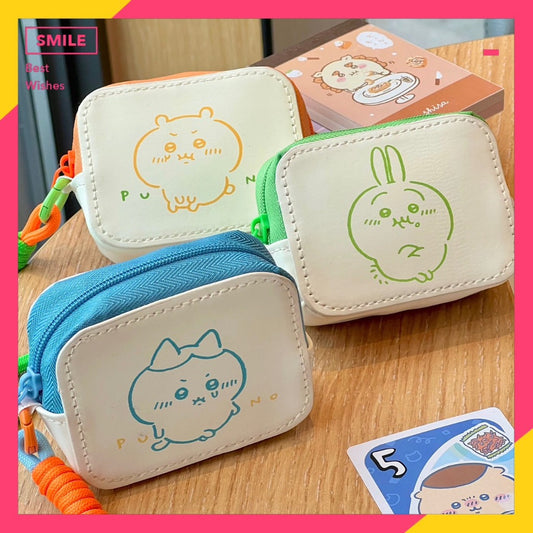 快速預購🔥 Miniso 吉伊卡哇 皮革 耳機包 零錢包 名創優品 烏薩奇 小八 chiikawa 飛鼠 小包 收納包