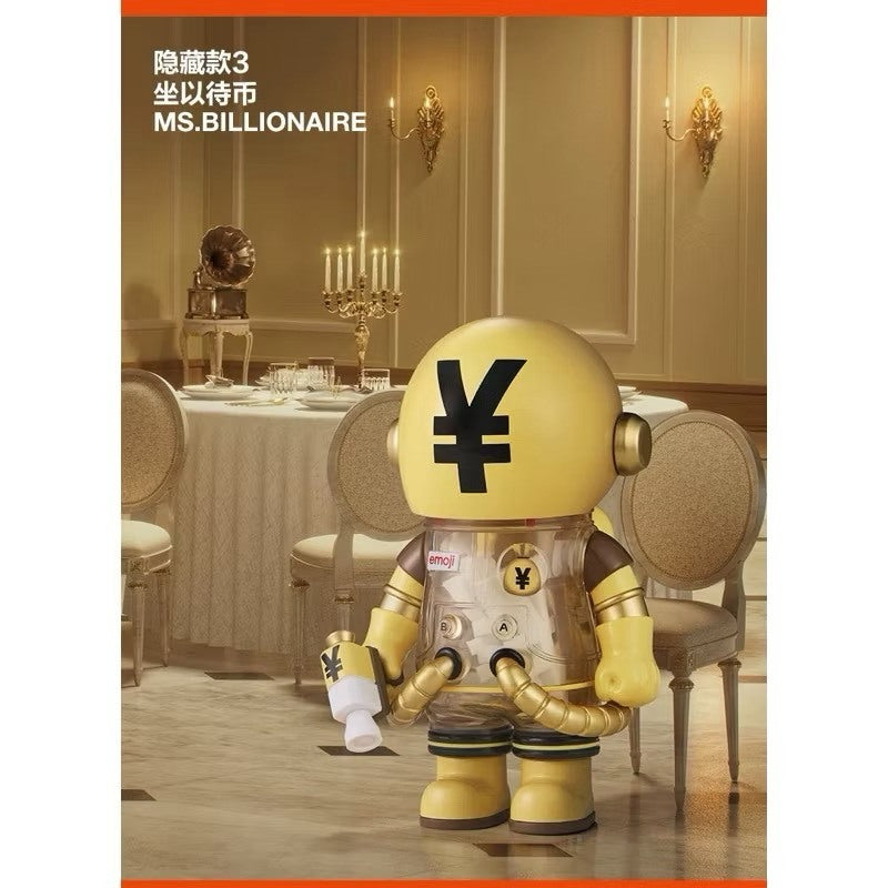 快速預購 ⚡ Molly 100% emoji 四代 泡泡瑪特 Pop mart MEGA SPACE 確認款 公仔