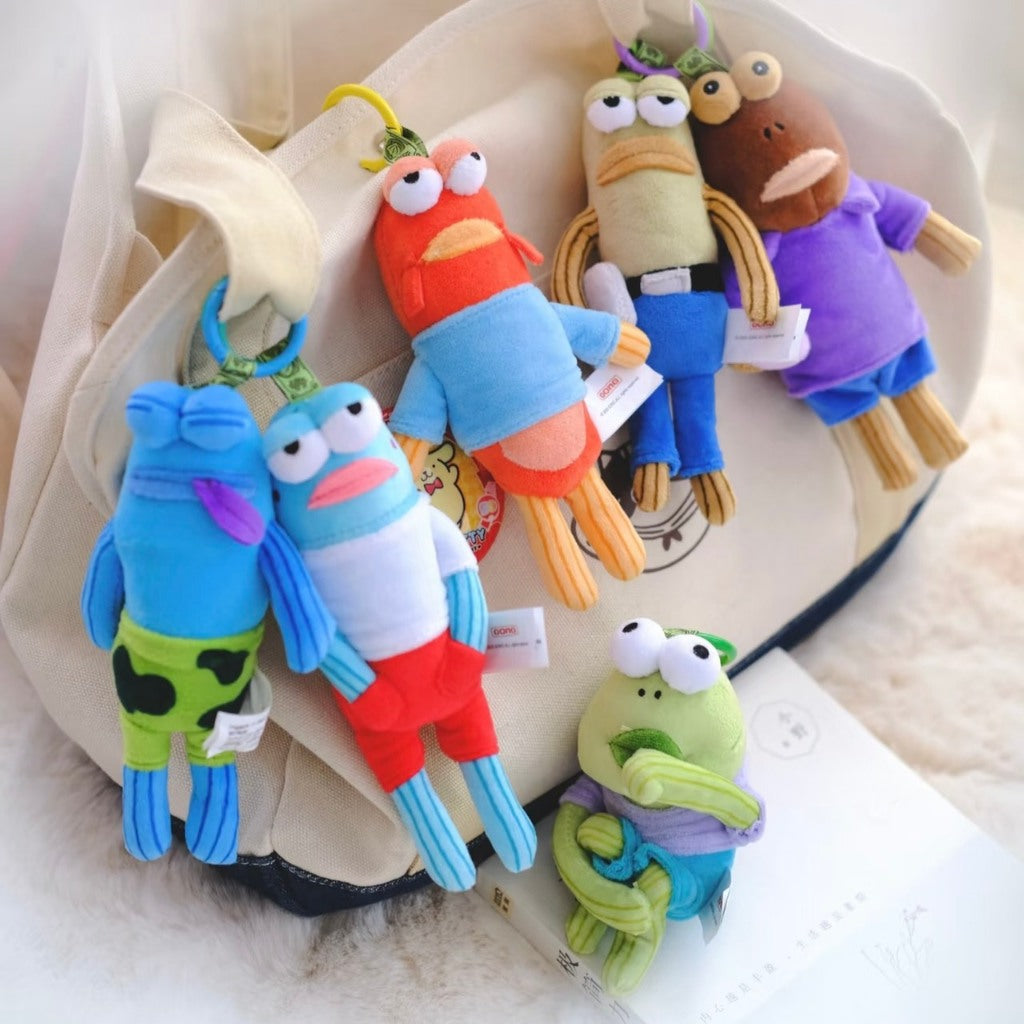 快速預購 ✅ 比奇堡的居民們 確認款 泡泡瑪特 毛絨掛件 公仔 毛絨娃娃 隱藏 海綿寶寶 打工魚 沙丁魚兄弟 呆呆魚