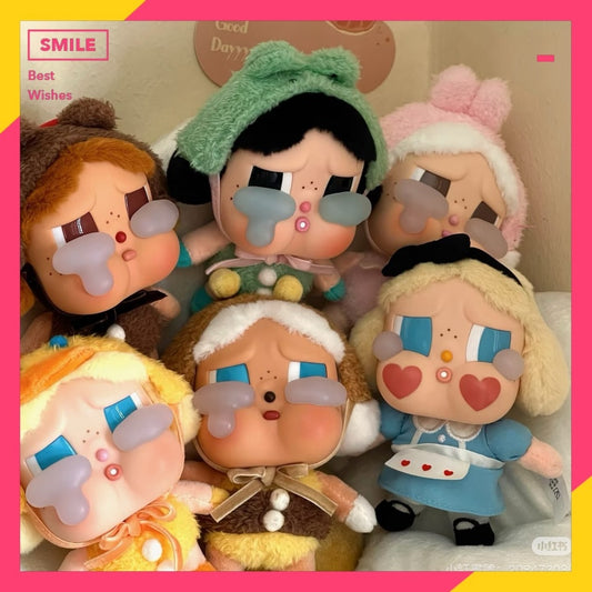 快速預購🔥 哭娃 眼淚工廠 毛絨搪膠掛件 泡泡瑪特 公仔 CRY BABY popmart 吊卡 禮物 手辦 娃娃 吊飾